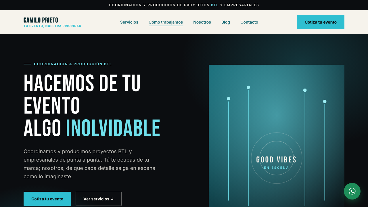 Camilo Prieto · Proyectos BTL